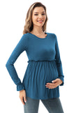 Bearsland  Long Sleeve Round Neck Casual Pregnancy Clothes