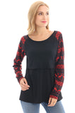 Women's 3 Packs Maternity Clothes Long Sleeves Breastfeeding Shirts Nursing Top