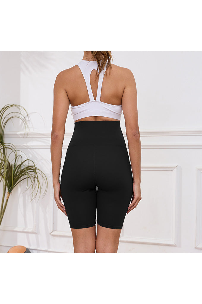 Women's Plus Size Butterluxe Maternity Shorts over The Belly Pregnancy Yoga Shorts Workout Athletic Biker Shorts 2-Pack