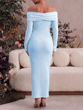 Long Sleeve Off Shoulder Maternity Dress for Photoshoot Baby Shower Bodycon Maxi Maternity Dresses Side Split Pregnancy Dress Formal Long Dresses