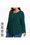 Women's Plus Size Tops Crew neck Long Sleeve Shirts Loose Tunic Tops Fall Shirts