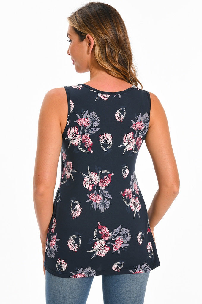 Bearsland Sleeveless Round Neck Nursing Tank Top