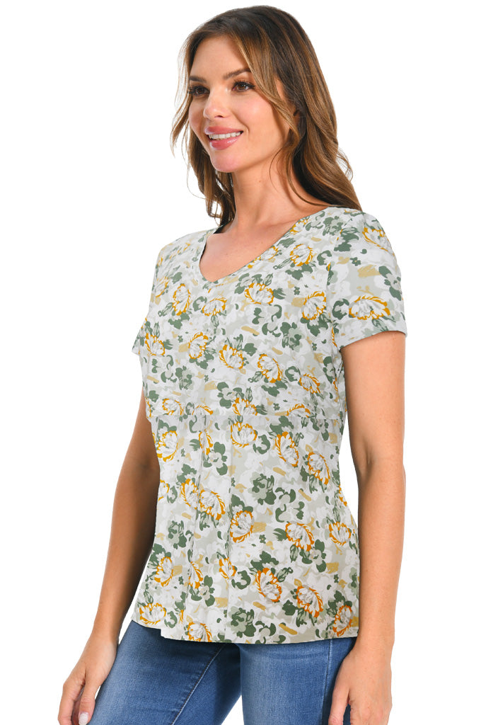 Bearsland Womens V Neck Nursing Tops Maternity Breastfeeding Tee Shirts