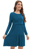 Bearsland Women’s Long Sleeve Nursing Dress with Pocket