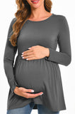 Beaisland Women's Long Sleeve Maternity Shirts Basic Casual Pregnancy Top