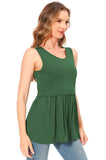 Bearsland Women's Sleeveless Round Neck Nursing Tank Top