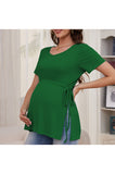Bearsland Women's Maternity Shirt Casual Tops Side Split Pullovers Pregnancy Clothes