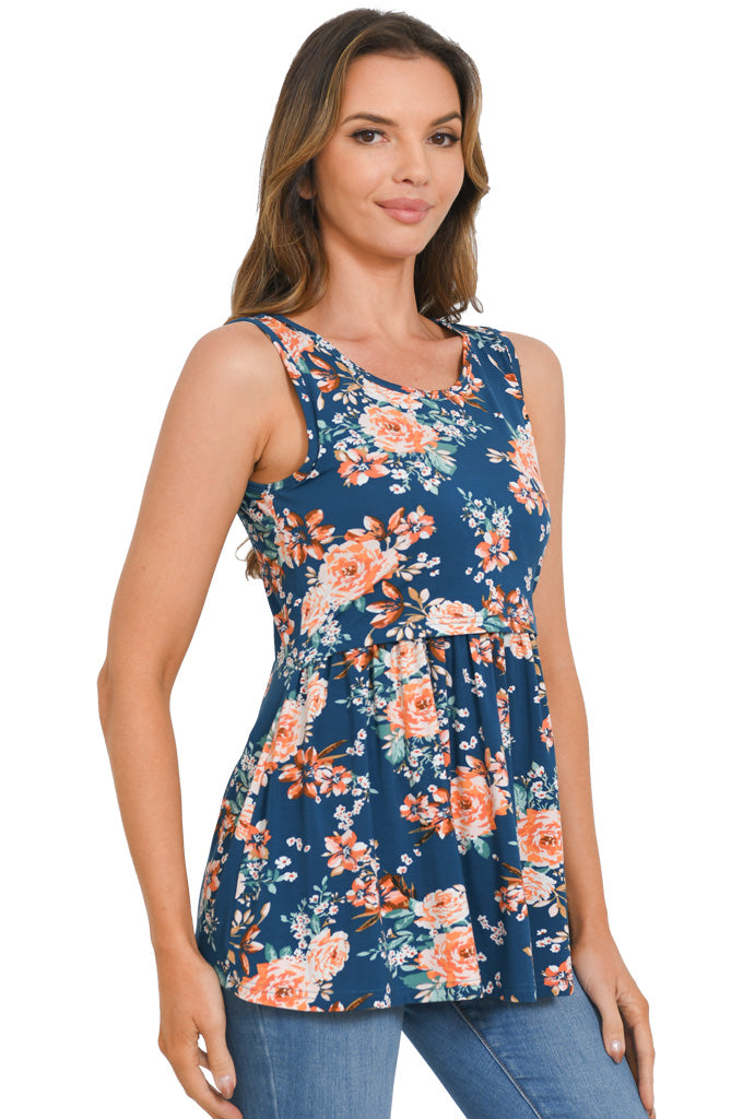 Bearsland Women's Sleeveless Round Neck Nursing Tank Top