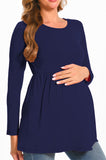 Beaisland Women's Long Sleeve Maternity Shirts Basic Casual Pregnancy Top