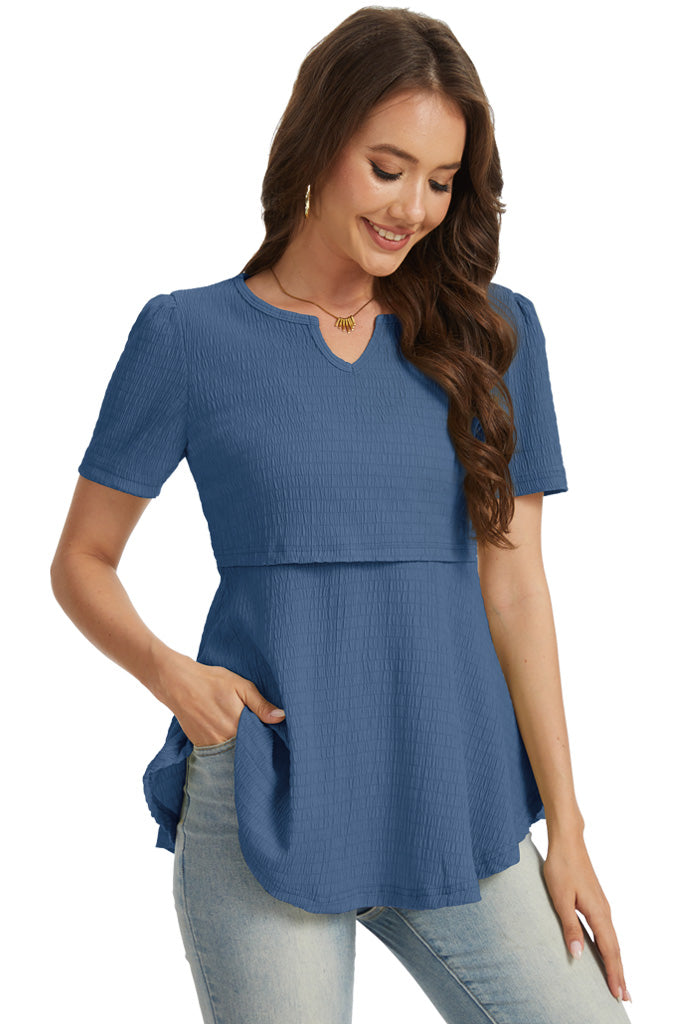 Bearsland 3-pack Short Sleeve V-Neck Nursing Shirt