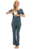 Bearsland Women's Maternity Nursing Pajamas Sleepwear Set