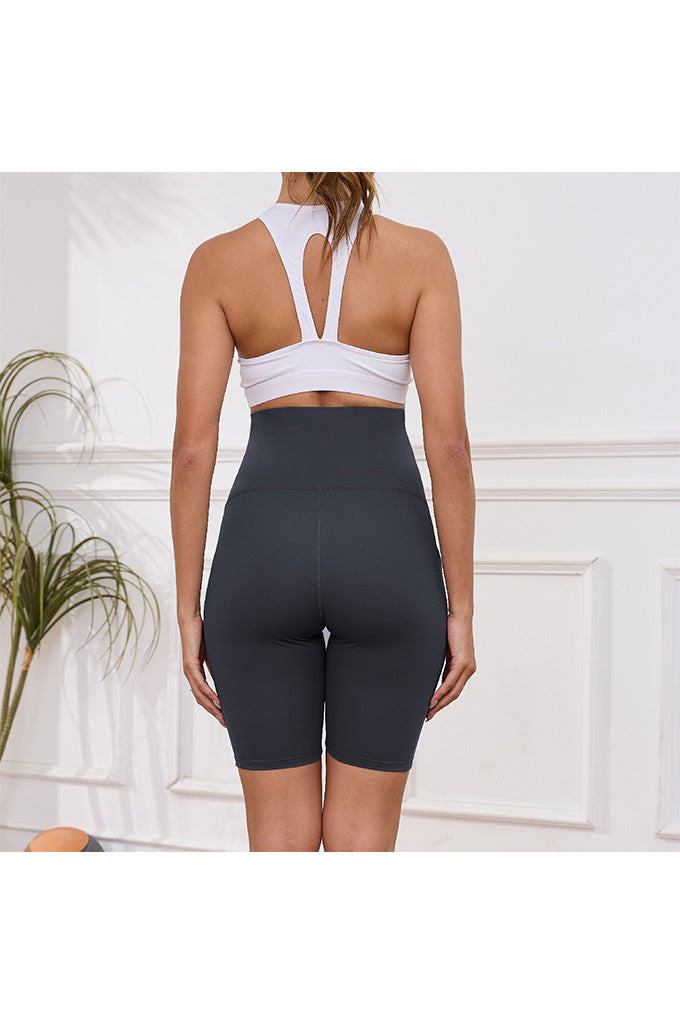 Women's Plus Size Butterluxe Maternity Shorts over The Belly Pregnancy Yoga Shorts Workout Athletic Biker Shorts 2-Pack