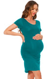 Bearsland Women Summer Short Sleeve Maternity Dress