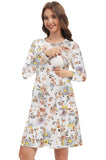 Bearsland Women’s Long Sleeve Nursing Dress with Pocket
