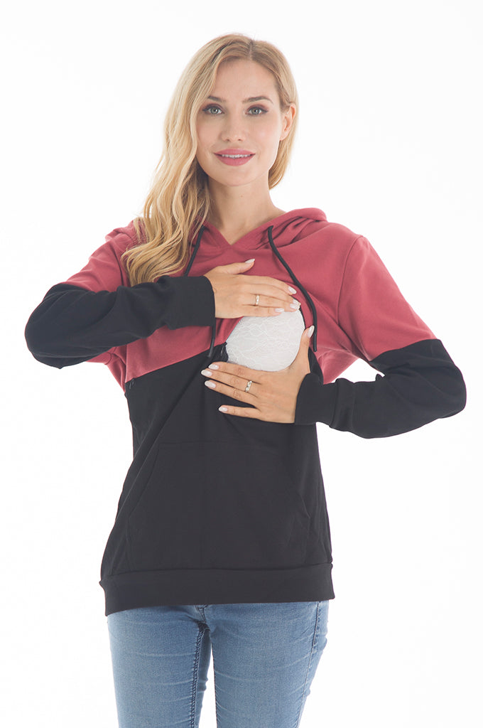 Bearsland Women's Maternity Nursing Hoodie