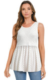 Bearsland Sleeveless Round Neck Nursing Tank Top