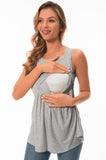 Bearsland Women's Sleeveless Round Neck Nursing Tank Top