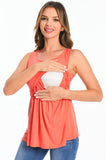 Bearsland Women's Sleeveless Round Neck Nursing Tank Top