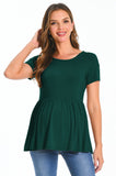 Bearsland Scoop Neck Short Sleeve  Maternity Tops