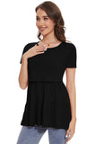 Bearsland Women’s Nursing Top 3pack Short Sleeve Scoop Neck Nursing Shirt
