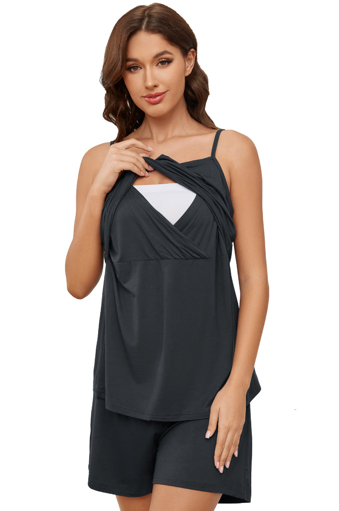 Women's Maternity Sleeveless Nursing Tank Cami