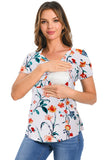 Bearsland Womens V Neck Nursing Tops Maternity Breastfeeding Tee Shirts