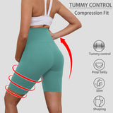 DDLUYY Women's Plus Size Butterluxe Tummy Control High Waist Yoga Shorts Workout Athletic Biker Shorts with Pockets 3-Pack
