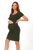 Bearsland Women Summer Short Sleeve Maternity Dress