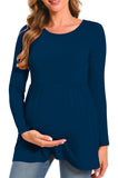 Beaisland Women's Long Sleeve Maternity Shirts Basic Casual Pregnancy Top