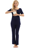 Bearsland Women's Maternity Nursing Pajamas Sleepwear Set