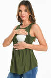 Bearsland Women's Sleeveless Round Neck Nursing Tank Top