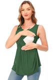 Bearsland Women's Sleeveless Round Neck Nursing Tank Top