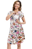 Bearsland Women's Short Sleeves Nursing Dresses with Pockets