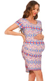 Bearsland Women Summer Short Sleeve Maternity Dress