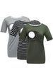 Gray & Blackstripe & Army Green