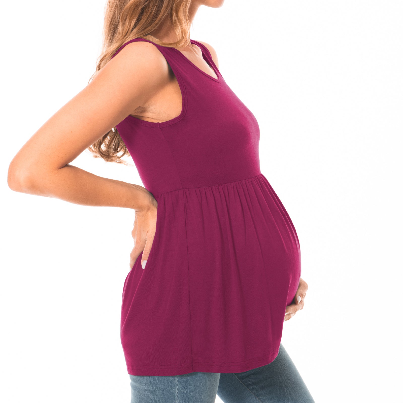 Beaisland 3 Pack Women Maternity Tank Tops Sleeveless Pregnancy Tank Shirts Postpartum Tops Basic Shirts Summer