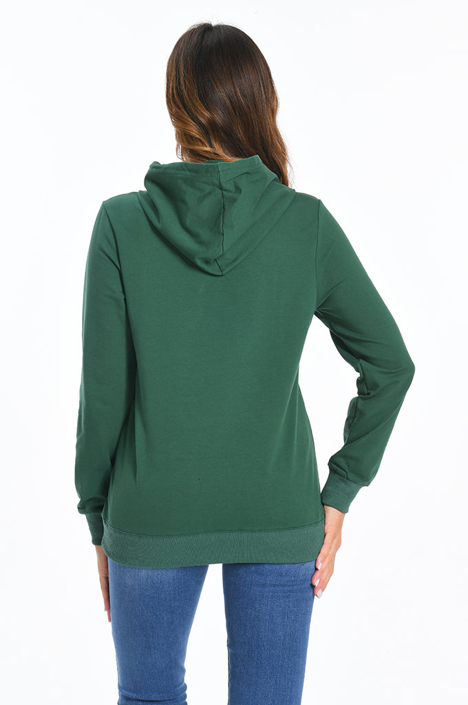 Bearsland Women's Maternity Sporty Hoodie