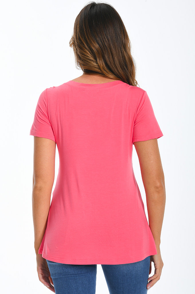 Bearsland Womens V Neck Nursing Tops Maternity Breastfeeding Tee Shirts