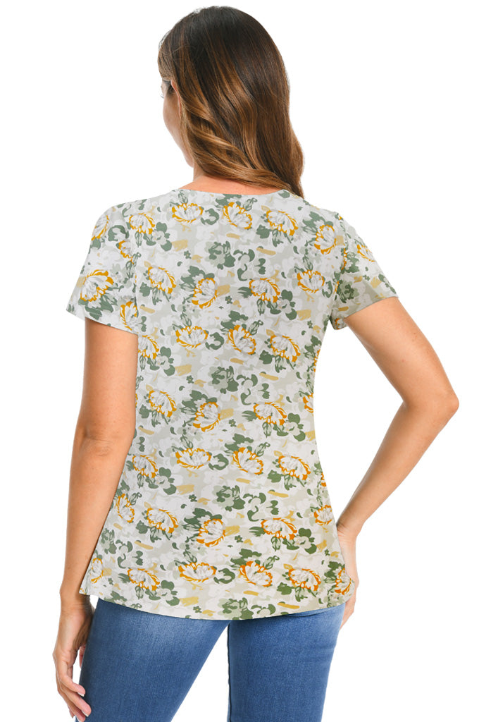 Bearsland Womens V Neck Nursing Tops Maternity Breastfeeding Tee Shirts