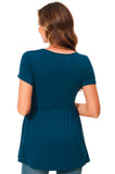Bearsland Scoop Neck Short Sleeve  Maternity Tops