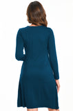 Bearsland Women's V-Neck Long Sleeve Maternity Dresses Nursing Dresses