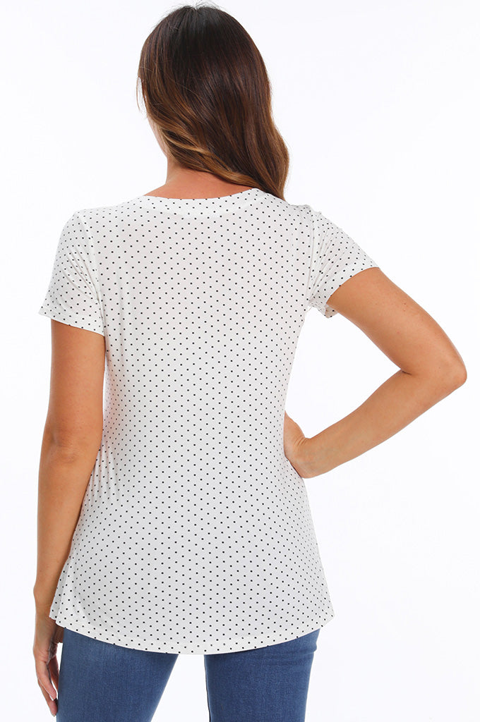 Bearsland Womens V Neck Nursing Tops Maternity Breastfeeding Tee Shirts