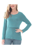 Women's 3 Packs Maternity Clothes Long Sleeves Breastfeeding Shirts Nursing Top