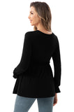 Bearsland  Long Sleeve Round Neck Casual Pregnancy Clothes