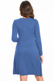 Bearsland Women's V-Neck Long Sleeve Maternity Dresses Nursing Dresses