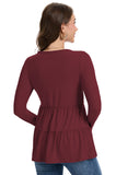 Bearsland Women’s Nursing Top 3pack Long Sleeve Scoop Neck Breastfeeding Shirts