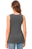 Bearsland Women's Sleeveless Round Neck Nursing Tank Top