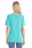 BEARSLAND Women's Round Neck Nursing Short Sleeve Top