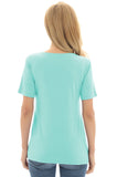 BEARSLAND Women's Round Neck Nursing Short Sleeve Top