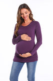 Bearsland Womens Maternity Long Sleeve Tshirt